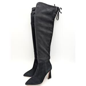 Vince Camuto Taplana Pointed Toe Over the Knee Boots Black Size US5M EU35
